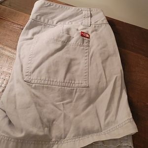 North face  khaki  shorts